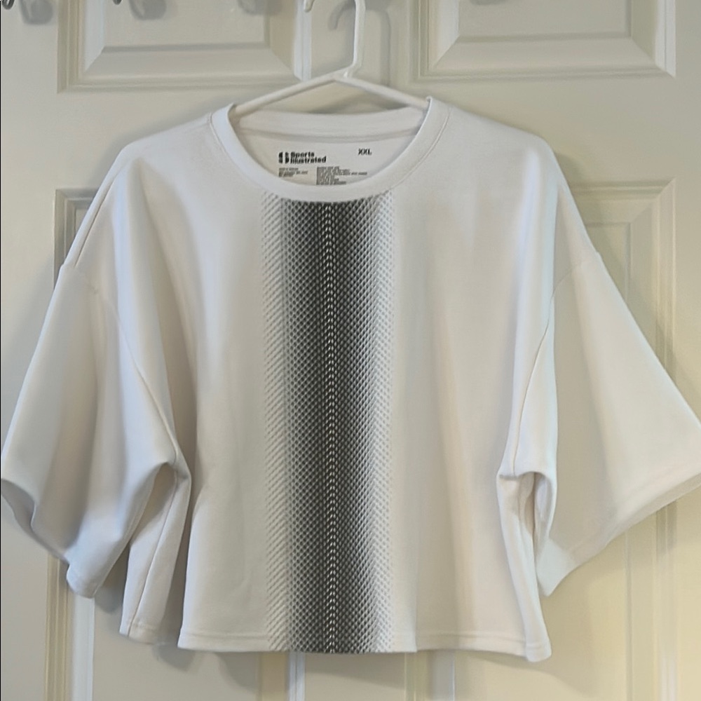 White Oversized Boxy Short Sleeve Tee